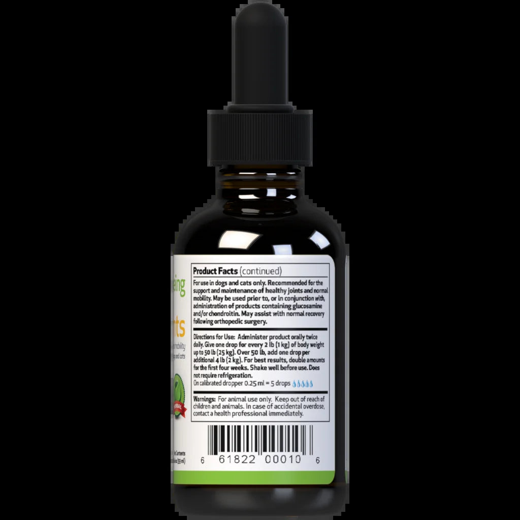 Natural Dog Joint Pain Supplement - Agile Joints 2Oz (59Ml)