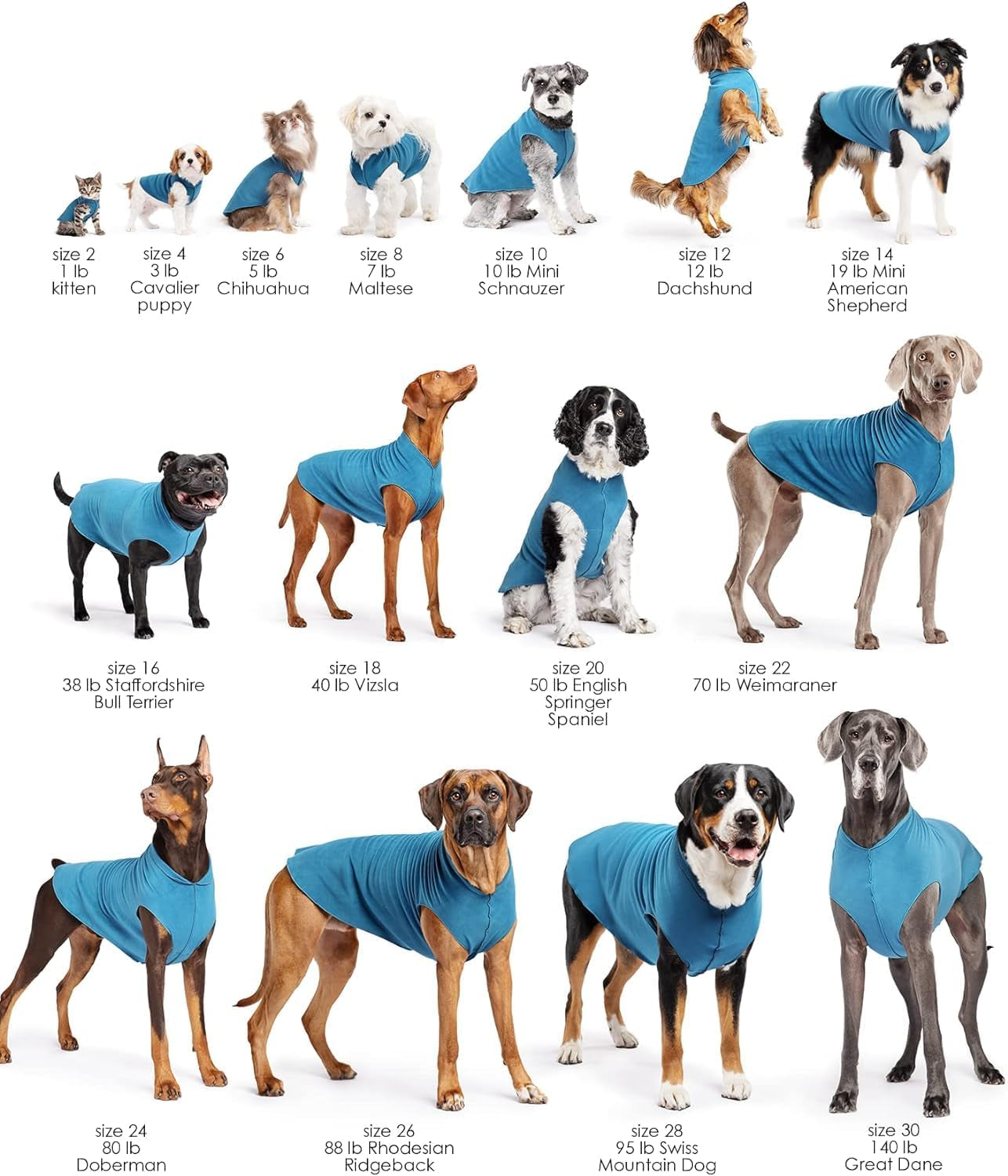 Stretch Fleece Dog Coat, Stretchy Pet Sweater, Machine Washable Pullover for Winter and Fall, Red, 12