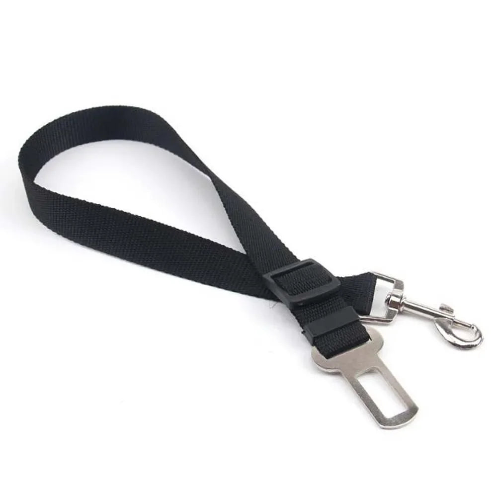 Adjustable Dogs Accessoires Pet Cat Dog Car Seat Belt Pet Seat Vehicle Dog Harness Lead Clip Safety Lever Traction Dog Collars