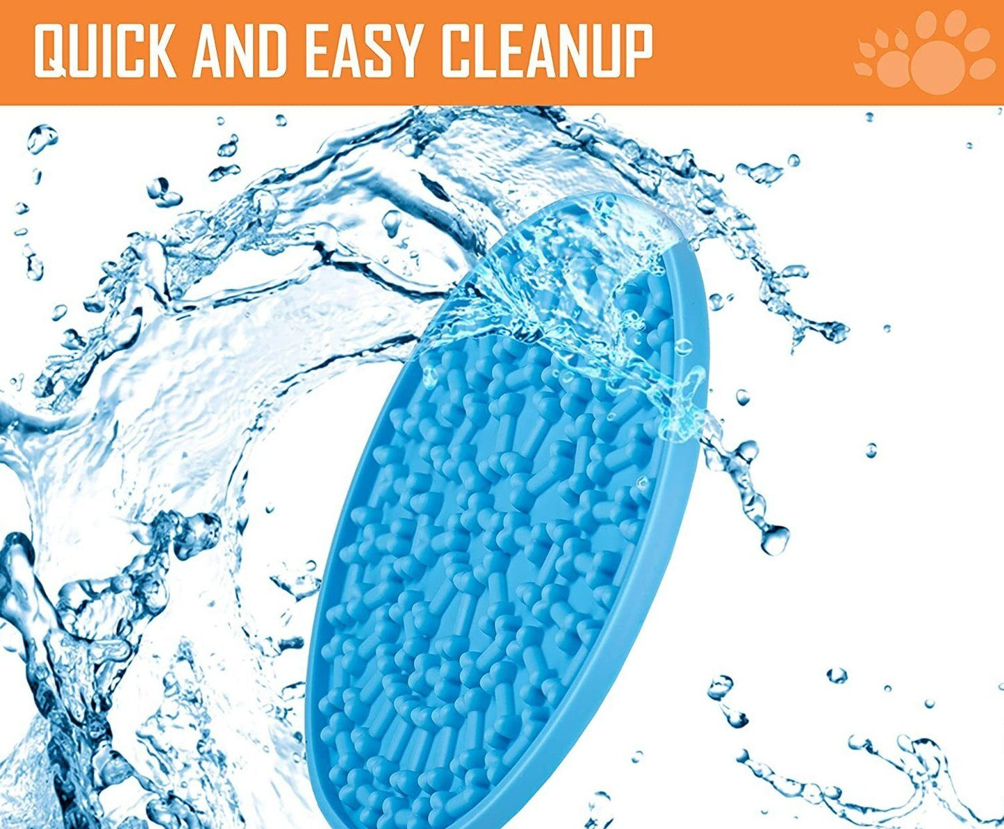 Dog Lick Mat & Brush Glove Slow Feeder Dog Bowl Lick Pad with Super Suction