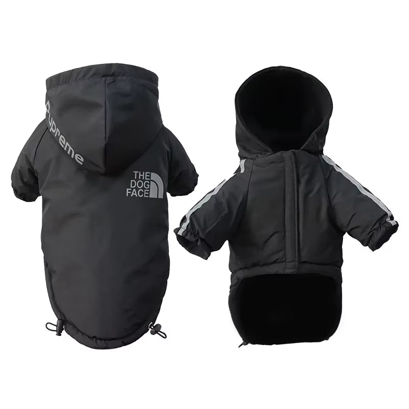 Winter Dog Clothes Warm Fleece Pet Dogs Jacket Reflective Waterproof for Small Medium Dogs Chihuahua French Bulldog Coat Pug