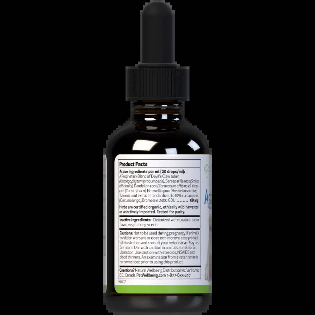 Natural Dog Joint Pain Supplement - Agile Joints 2Oz (59Ml)