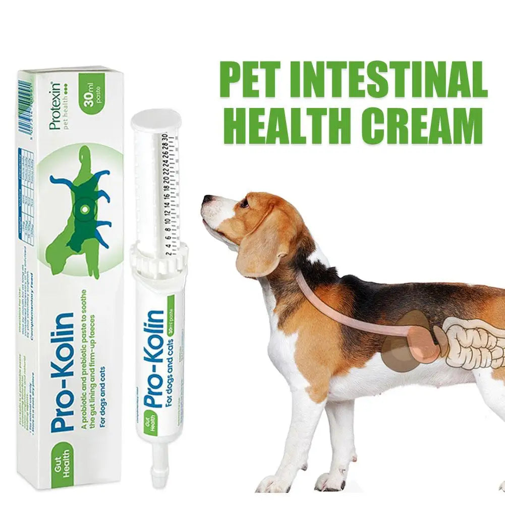 Pet Digestive Support Paste - Probiotic Gut Health Supplement for Cats & Dogs, Soothes Diarrhea & Upset Stomach