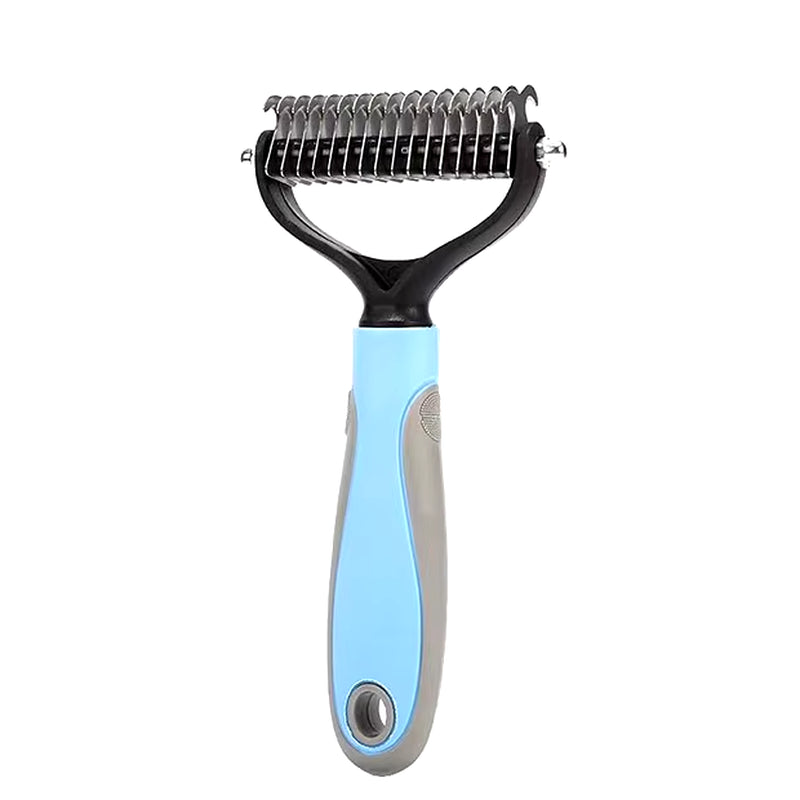 Professional Pet Deshedding Brush 2 Sided Dematting Dog Comb Cat Brush Rake Puppy Grooming Tools Undercoat Shedding Flying Hair