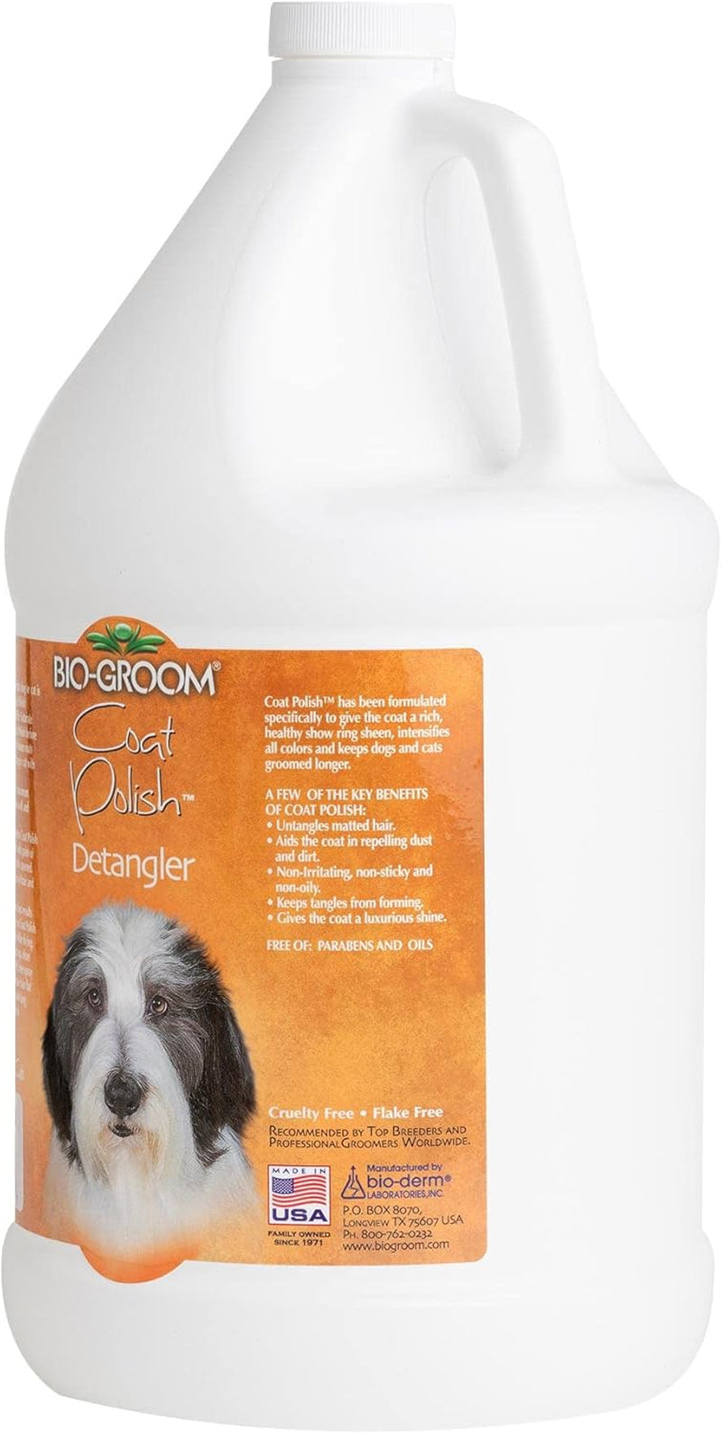 Coat Polish Dog Spray - Scented Dog Bathing Supplies, Puppy Wash, Cat & Dog Grooming Supplies for Sensitive Skin, Cruelty-Free, Made in USA, Tearless Dog Products - 16 Fl Oz 1-Pack