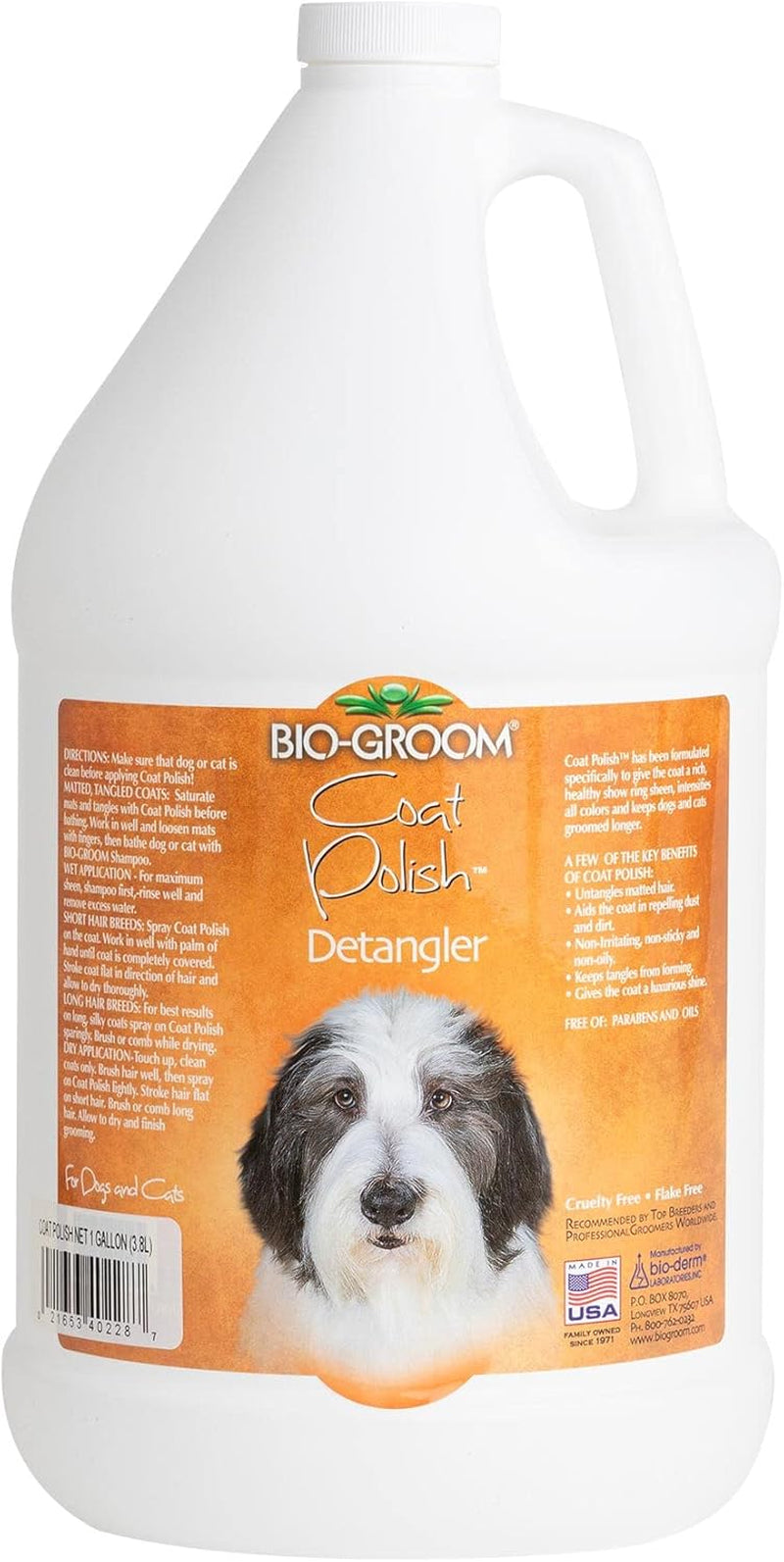 Coat Polish Dog Spray - Scented Dog Bathing Supplies, Puppy Wash, Cat & Dog Grooming Supplies for Sensitive Skin, Cruelty-Free, Made in USA, Tearless Dog Products - 16 Fl Oz 1-Pack