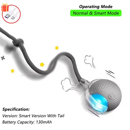 Cat interactive training automatic moving ball kitten electric ball toy automatic rolling magic ball toy cat