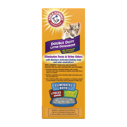 (4 Pack)  Double Duty Cat Litter Deodorizer and Pet Odor Eliminator, 33 Oz Box