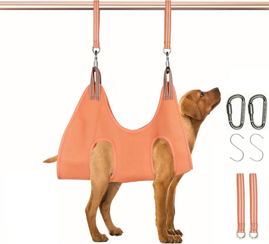 Dog Cat Bag for Bathing (Orange Medium)