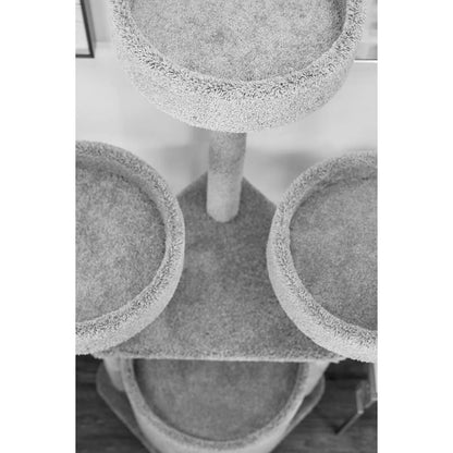 130014-Beige Main Coon Cat House Cat Tree