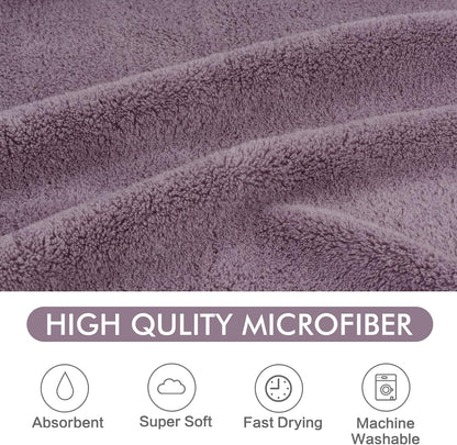 Dog Towel Super Absorbent Pet Bath Towel Microfiber Dog Drying Towel for Small, Medium, Large Dogs and Cats 30Inch X 50Inch Purple