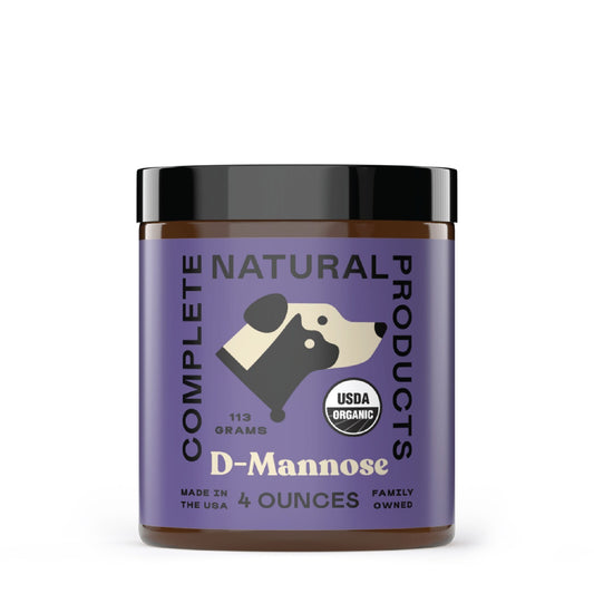 D-Mannose Pure Powder Supplement for Dogs, Cats, & Pets - 4Oz UTI Treatment