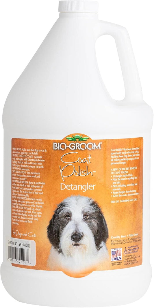 Coat Polish Dog Spray - Scented Dog Bathing Supplies, Puppy Wash, Cat & Dog Grooming Supplies for Sensitive Skin, Cruelty-Free, Made in USA, Tearless Dog Products - 16 Fl Oz 1-Pack