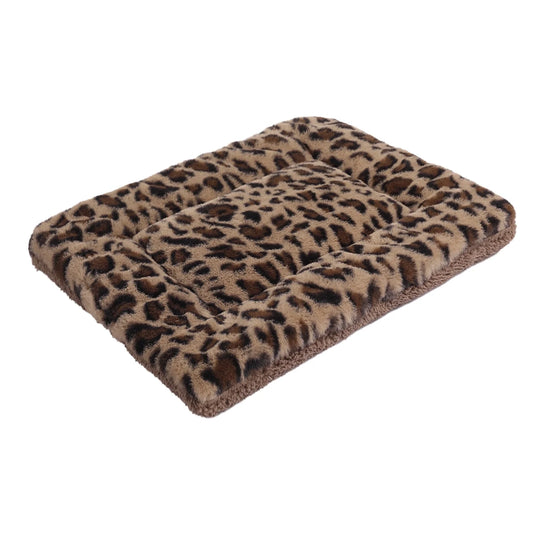 Pet Crate Mat Reversible Pad Leopard Pattern for Cat Dog, XL