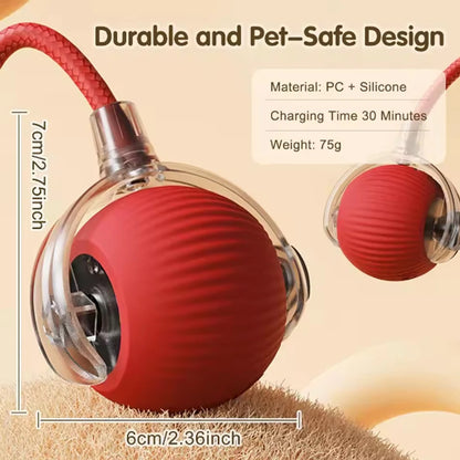 Cat interactive training automatic moving ball kitten electric ball toy automatic rolling magic ball toy cat